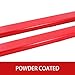 BestEquip Pallet Fork Extension 82 Inch Length 4.5 Inch Width, Heavy Duty Alloy Steel Fork Extensions for forklifts, 1 Pair Forklift Extension, Red