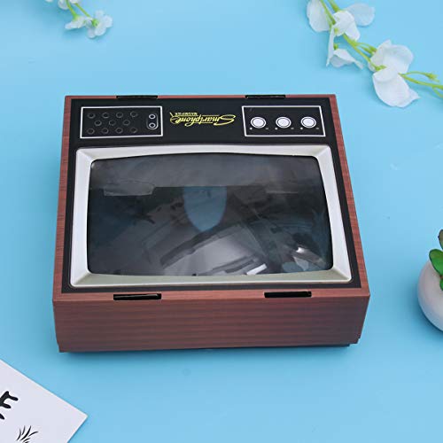 ULTECHNOVO Tela de Aumento Amplificador de Tela de Telefone Celular Lupa Em Forma de Tv Retro Lupa 3