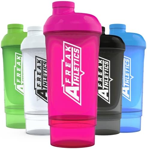 Shaker Bottle with Storage - 500ml Protein Shaker (Green)