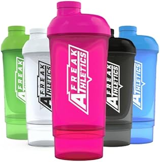 Shaker Bottle with Storage - 500ml Protein Shaker (Green)
