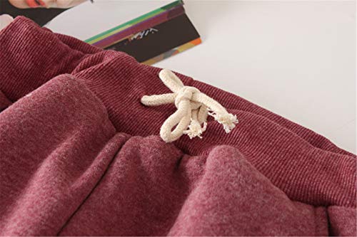 image for HeSaYep Women's Warm Sherpa Lined Sweatpants Drawstring Athletic Jogge