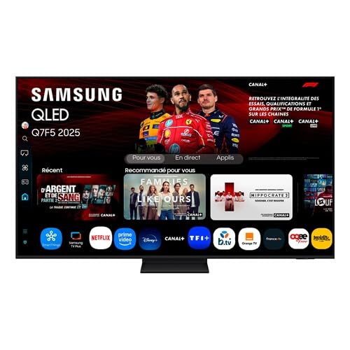 Samsung QLED Q7F5 4K Smart TV 75 Zoll mit AI-Vision, 100% Farbvolumen mit Quantum Dot und mehr als 500 Kanälen [Länderversion Spanisch]