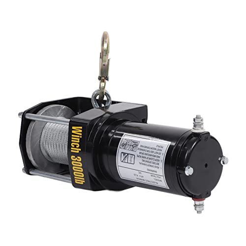 Mini cabrestante eléctrico 3000lbs 24V con control remoto miniatura 6