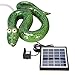 Produktbild Storm's Gartenzaubereien Wasserspeier Solar mit Pumpe Schlange - grün aus Keramik für Teich und Miniteich