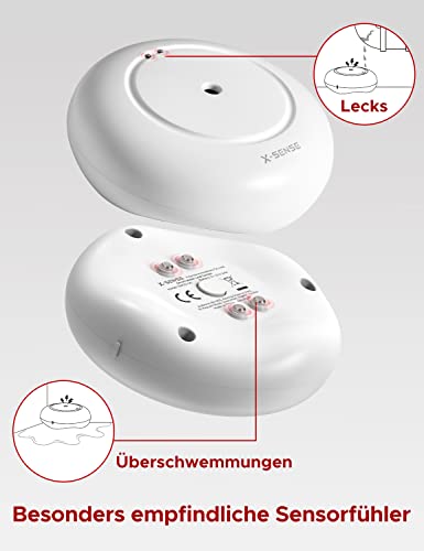 WLAN Wassermelder X-Sense mit Batterie und Alarmfunktion