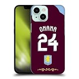 Head Case Designs Officially Licensed Aston Villa Football Club Amadou Onana 2025/26 Players Home Kit Hard Back Case Compatible with Apple iPhone 13 Mini