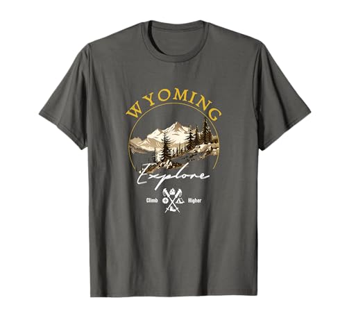 Ropa vintage retro de Wyoming - Souvenir de Wyoming Camiseta