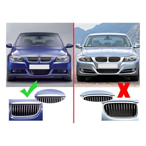Grilles de calandre avant pour Série 3 E90 E91 2005-2008 contre les clips cassés - 4