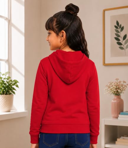 Image of ADBUCKS Girl's Cotton Hooded Sweatshirt