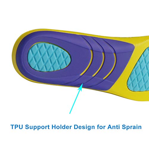 Plantillas deportivas con soporte de arco alto para hombre o mujer miniatura 6