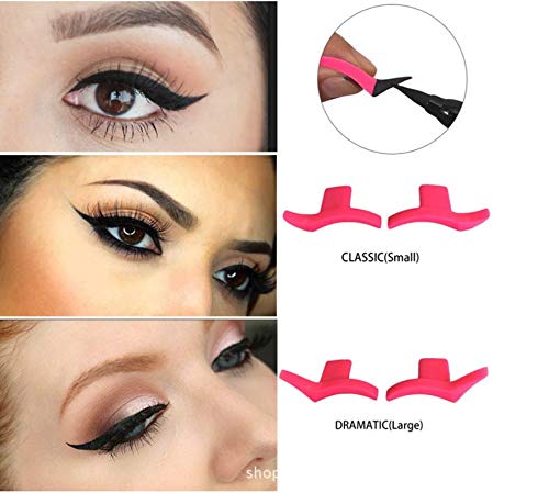 Lucktao Lazy Eye Shadow Applicator Silicon wing eyeliner Eyeshadow Stamp Crease (classic)