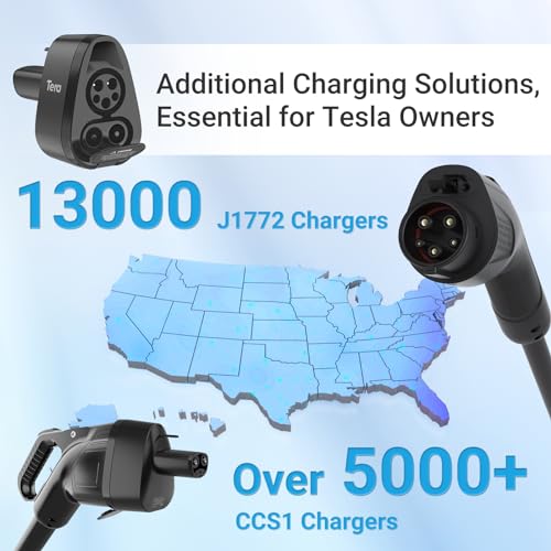Tera-CCS1-J1772-to-Tesla-Adapter-Only-for-Tesla-Cars-2-in-1-DC-AC-to-Tesla-Model-S-3-X-Y-Fast-Charging-with-Valve-Auto-Close-Support-Level-1-2-3-Electric-Vehicle-Charging-Station-Accessory