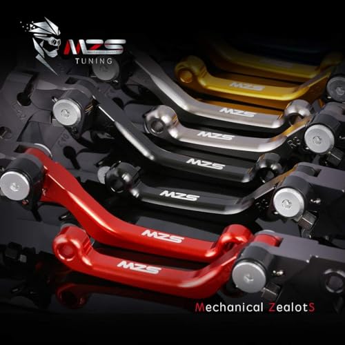 Image of MZS Black Dirt Bike Brake Clutch Levers Pivot CNC Compatible with CR125R 2004-2007 / CR250R 2004-2007 / CRF250R 2004-2006 / CRF450R 2004-2006 / CRF250X 2004-2018 / CRF450X 2005-2018