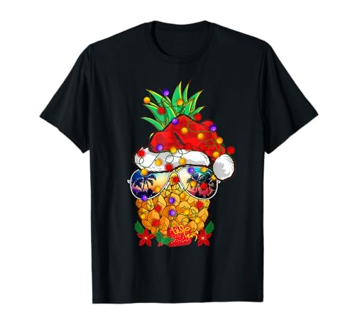 Christmas In July Pineapple Funny Merry Christmas T-Shirt