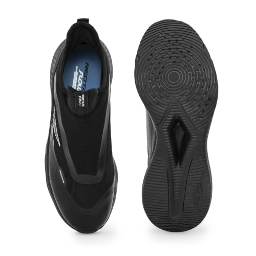Image of Red Tape Men's Walking Shoes Black Mesh TPU Round Toe Slipon