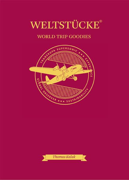 Souvenir-Passport Weltstucke carnet de voyage world trip goodies pour aventurier