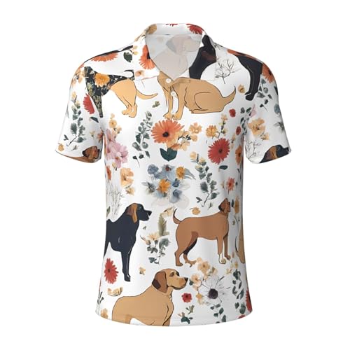 Polo homme manches courtes imprimé tendance sport décontracté respirant