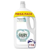 Fairy Original Fabric Conditioner, 118 Washes, 3.894l, For Sensitive Skin, Hypoallergenic, Mild fresh scent