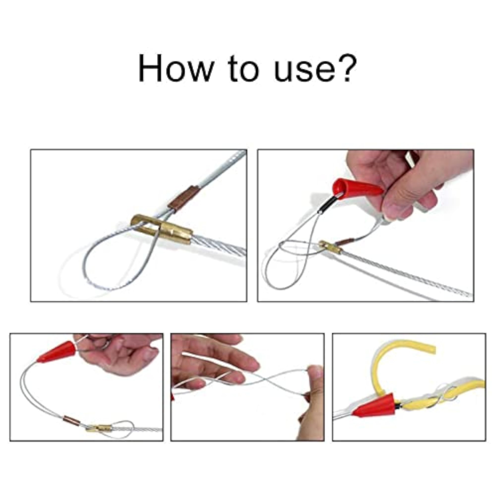 Electrician Push Pullers Duct Fish Tape Fastener Tool