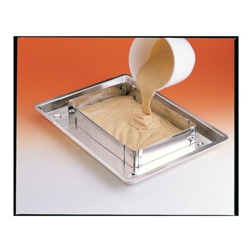 Zenker 'Patisserie' Backrahmen ausziehbar – Flexibel verstellbarer Tortenrahmen, Edelstahl, Spülmaschinenfest, Made in Germany, Silber