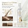 VITAMINS hair cosmetics Keratin Hair Serum with Biotin, Castor Oil & Collagen - Anti-Frizz Heat Protectant & Leave-In Shine Treatment for Dry, Damaged, Color-Treated Hair - 4.25 fl oz (125mL)