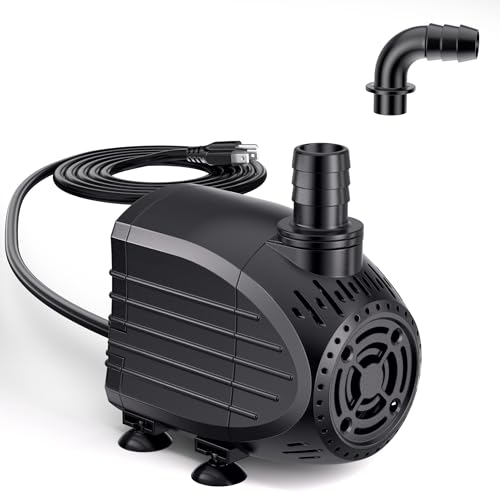 Image of Ultra Quiet Submersible Water Pump 200GPH Size 3.2Lx2.5Wx2.8H in
