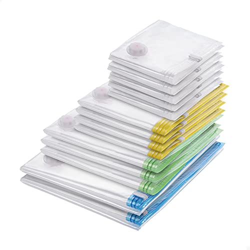 myHodo Housse de Rangement sous Vide pour Vêtements, Lot de 14 (80x100, 60x100, 60x80, 50x60cm) pour Toutes les Demandes, Sac de Rangement sous Vide Grande pour Duvet, Couettes, Literie et Oreillers