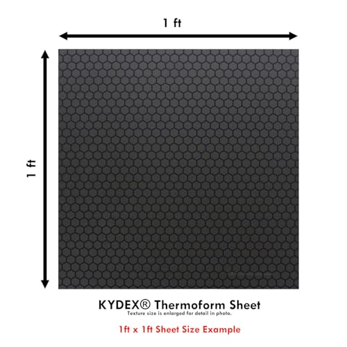Image of KYDEX Thermoform Sheet - (Honeycomb Camo) - (Olive Drab /Black) - (12in x 12in) - (1 Sheet) - (for Holster Making, Cosplay, Hobby) - (USA Made)
