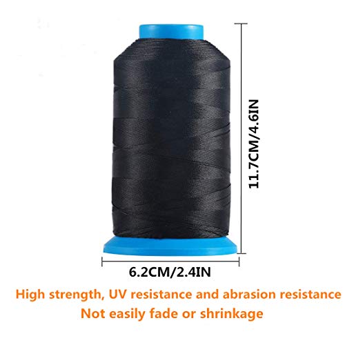 Hilo de coser de nylon YOKER 1500 yardas tamaño 69 miniatura 4