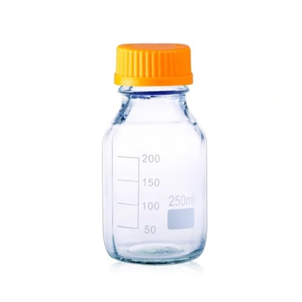 Flaschensets 3.3 Laborglas Borosilikat GL45 Orange Schraubverschluss(250ml)