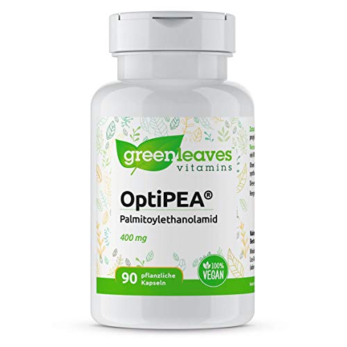 Preisvergleich Produktbild Greenleaves Vitamins OptiPEA 400 mg 90 Vegan Kapseln.