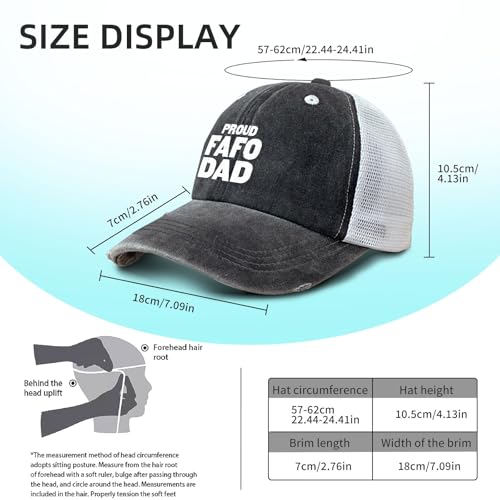 Proud Fafos Dad Sun Hats Cool Cap for Son Black4