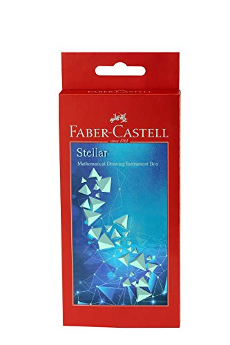 Image of Faber-Castell 48 Triangular Colour Pencils Stellar - Mathematical Drawing Instrument Box, Ink Multicolor