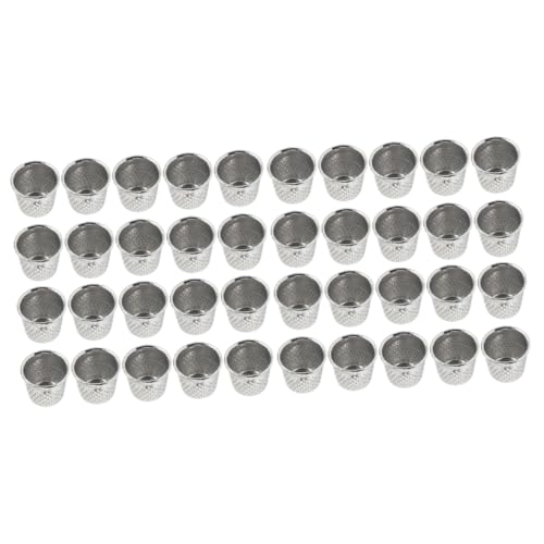 LALAFINA 2sets Metal Thimble Perfect Sewing Companion Ideal for DIY Crafts and Home Projects 50pcs*2
