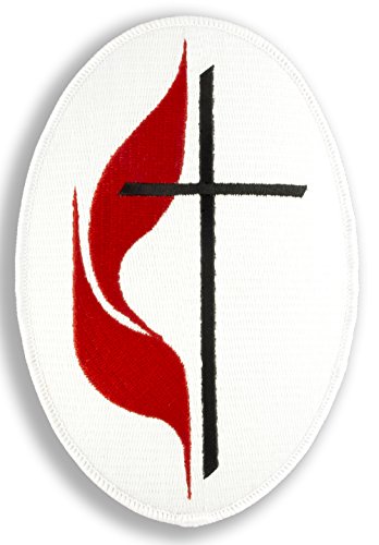 United Methodist Church Embroidered Patch 3.6" x 5.4"