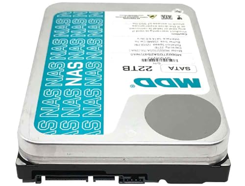 Image of MDD (MDD22TS25672NAS) 22TB 7200RPM 256MB Cache SATA 6.0Gb /s 3.5inch Internal NAS Hard Drive - 5 Years Warranty (Renewed)