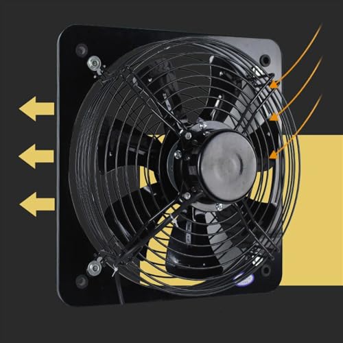 Ventilador de extracción de 10 pulgadas para cocina, sin necesidad de taladrar, potente y de tipo ventana miniatura 4