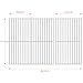 GFTIME 41.5 x 60.5cm Edelstahl Grillrost für Burnhard Fred Serie, für Taino Black 3+1, Platinum 3+1, Tepro 3661 gasgrill ersatzteile, Grillrost für Rösle Artiso G3, Royal Gourmet 3 Brenner, 3 Stück