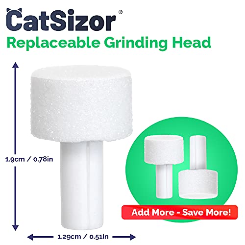 Image of Cat Nail Grinder Replacement Head - Professional Pet Claw Trimmer Tip for Grooming Tool Kit