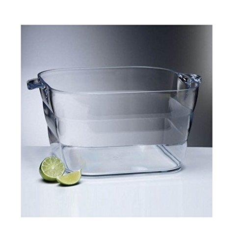 Prodyne Big Square Party Beverage Tub, Clear