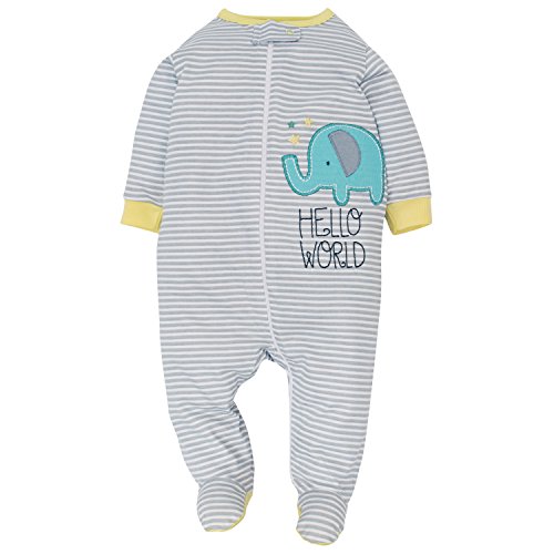 Image of Gerber Baby Boys' 4 Pack Sleep 'N Play Footie