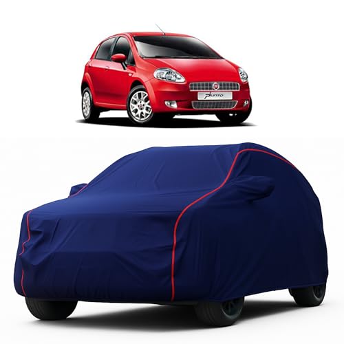 Image of Heavy-Duty Car Cover for Compatible with Fiat Punto (2009 to 2025 All Models) Deluxe Car Protection Cover - Waterproof & UV-Resistant All-Season Exterior Protection