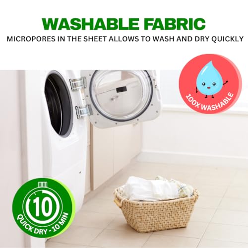 Image of HEALTO+ (New-Gen) Reusable Kitchen Towel Roll (80 Sheets) / 20X Washable, Highly Absorbent Thick & Soft Kitchen Wipes (Cross-Weaved Fabric). (2, Large)