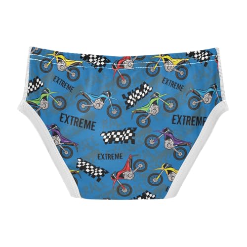 Boys' Exclusive Briefs Toddler Underwear 95% Combed Cotton Boxerbriefs 2T Extreme Motorcycle Pattern 32