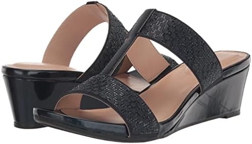Bandolino Women's IHAVETO2 Wedge Sandal, New Luxe Navy 400, 5 | Image 6