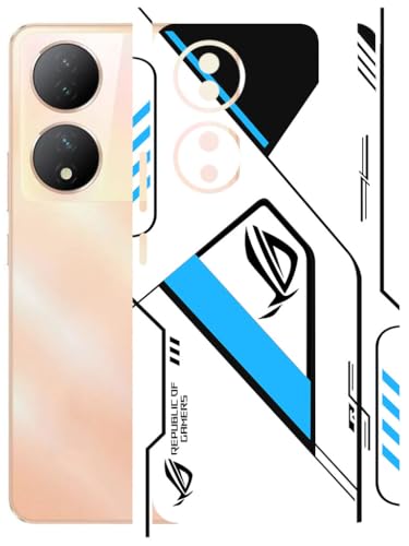 Image of AtOdds - Full Body Back Screen Guard Protector Film - Lamination Wrap Skin Sticker Compatible with VIVO Y100A | Scratchproof Matte Finish (RogBlue)