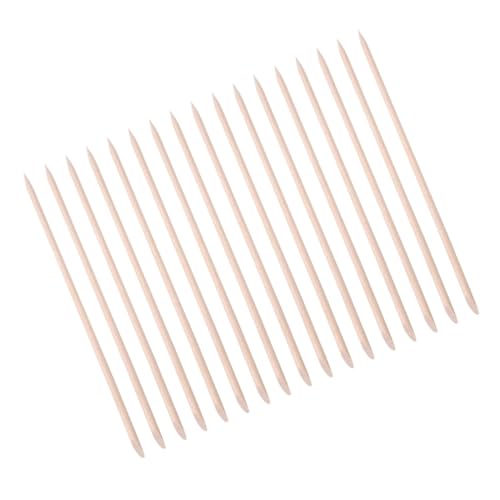 FOMIYES Double-ended Manicure Stick Set 17.8cm Cuticle Remover Tool Nail Art Pusher Wood Stick for Home Shop 200pcs