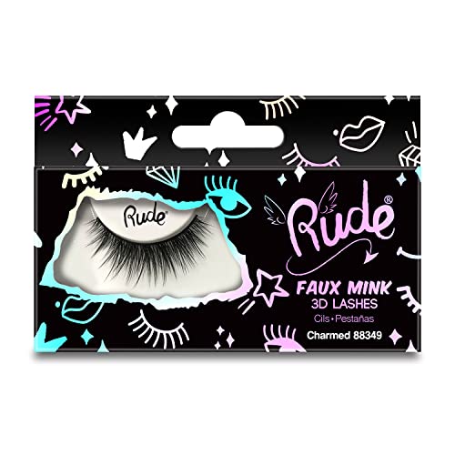 Rude Cosmetics Essential Faux Mink 3D Lashes - Charmed Pair Women 1 Pc
