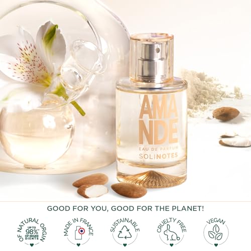 Image of Solinotes Almond Eau de Parfum, Vanilla & Tonka, for Women & Men, 1.7 Fl Oz