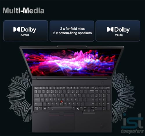 Image of Lenovo ThinkPad P16 Gen 3 Mobile Workstation Laptop (16 inch 4K+ UHD+, NVIDIA RTX PRO 3000 Blackwell 12GB, Intel Core Ultra 7 255HX, 64GB DDR5, 2TB SSD) for Engineer, Designer, 2xThunderbolt 5, Win 11 Pro